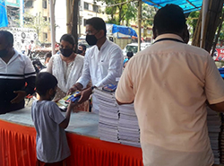 Notebook and Compass Box Distributuion Event was organised for school  students of Std 5th to 10th at BJP Public Relations Office, Ward No. 18,  Former Corporator Mr. Shiva Shetty, BJP Post Holders and Karyakartas were also present!