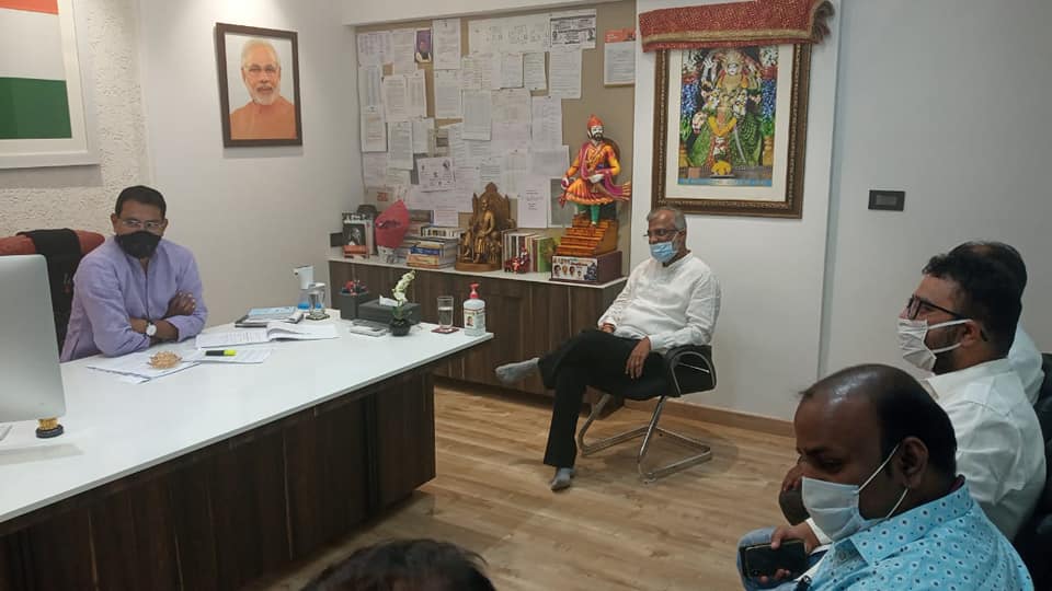 Former MLA of Kankavli Mr.Pramod Jathar visited Bhartiya Janata Party Borivali office, today.