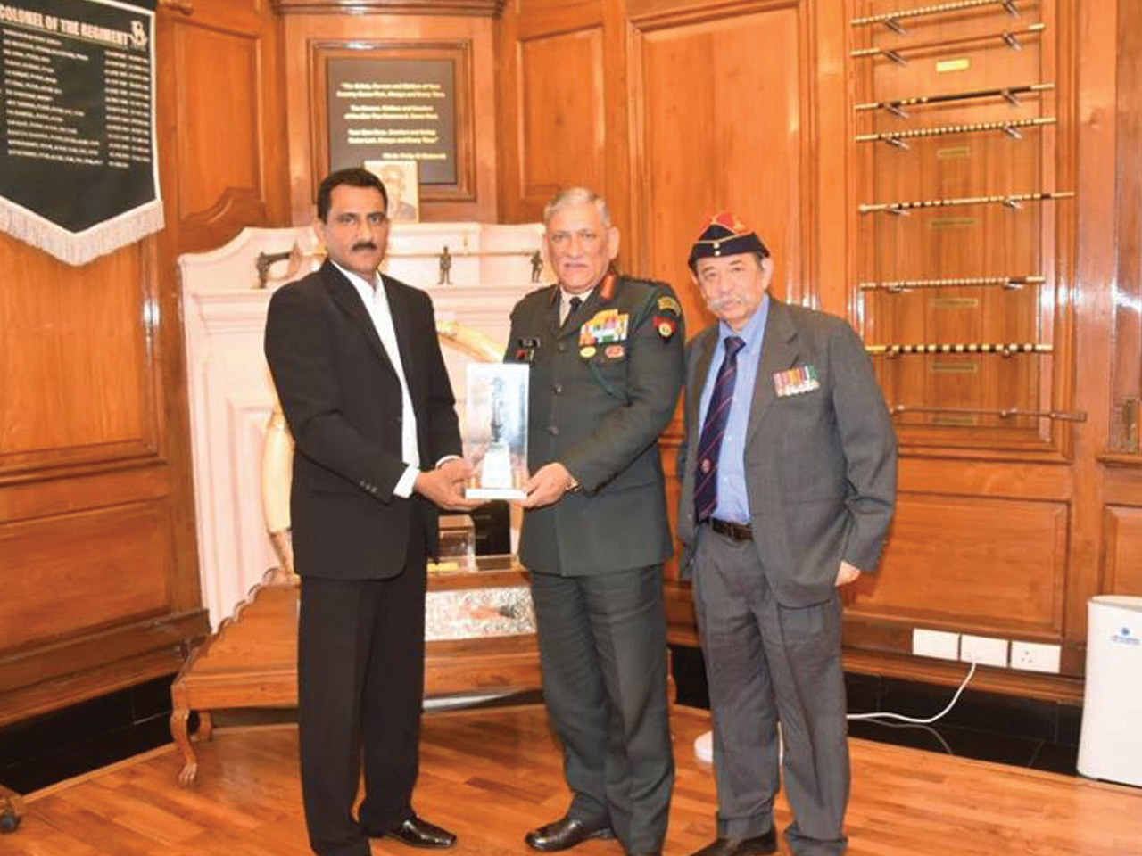 With Army Chief Gen.Bipin Rawat at the Army HeadQuarters