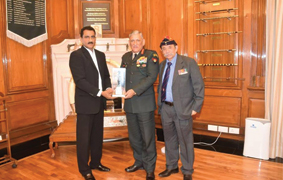 With Army Chief Gen.Bipin Rawat at the Army HeadQuarters