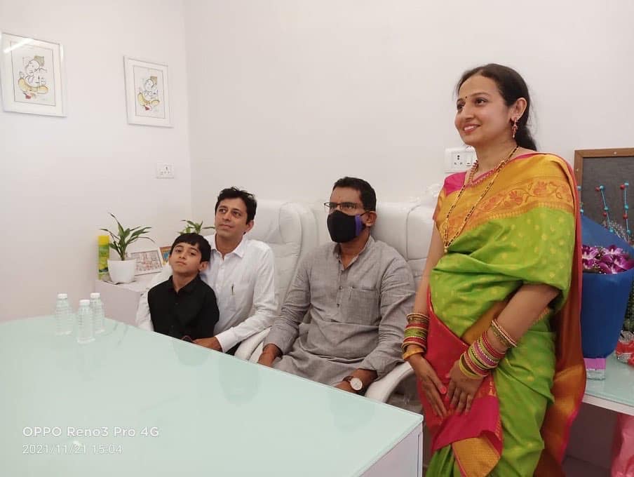 Attended the inauguration of the office of Mr. Rohit Sule, Shri Ganesh Land Developers,shop. No. 2, at Lavista, Rishi Bhavan, Kajupada, Borivali (E) and wished him all the best for his future endeavours!