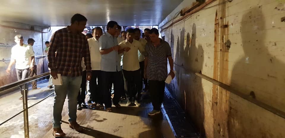 Shri. Sunil Rane visited Borivali Dattapada Pedestrial Subway for necessary action on the repairs and cleanliness required.