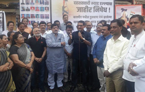 Convenes condolence meets at CP Tank and Dadar 