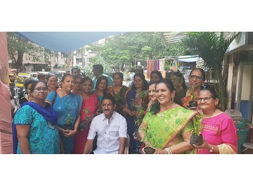 Shri. Sunil Rane attended Tulsi Watapa at Ward No 15 on the Occasion of Tulsi ViVaah Asadi Ekadashi
