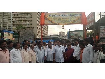 Shri. Sunil Rane visited Shri Durga Dham Rahivasi Seva Bhavi Sangh, understood their problems and assured all help and support