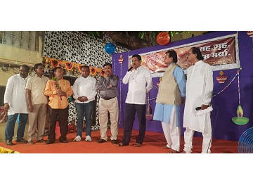 Shri. Sunil Rane attended SatyaNarayan Mahapooja at Deep Sahakari Graha Sansthan at Gorai Borivali
