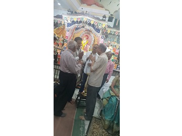 Shri. Sunil Rane took blessings at Saibaba Temple at Saibaba Nagar Borivali West