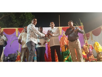 Shri. Sunil Rane attended a Tulsi Vivaah at Navdeep Mitra Mandal Gorai.
