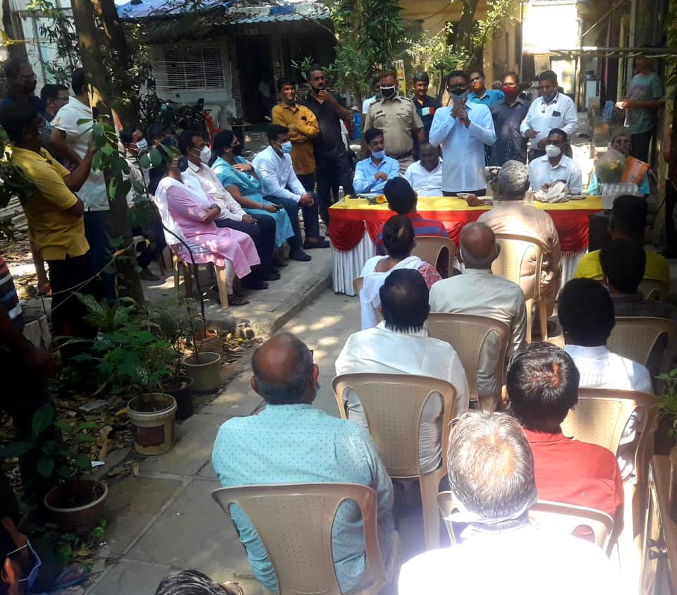 Performed Bhumi Pujan at  Sarvodya Society, Plot No.6 and Renuka Nivas, Plot no.136 of Ward No.9 in Gorai-02, Borivali(W) for the Flooring Work to be carried out using MLA Development Fund.