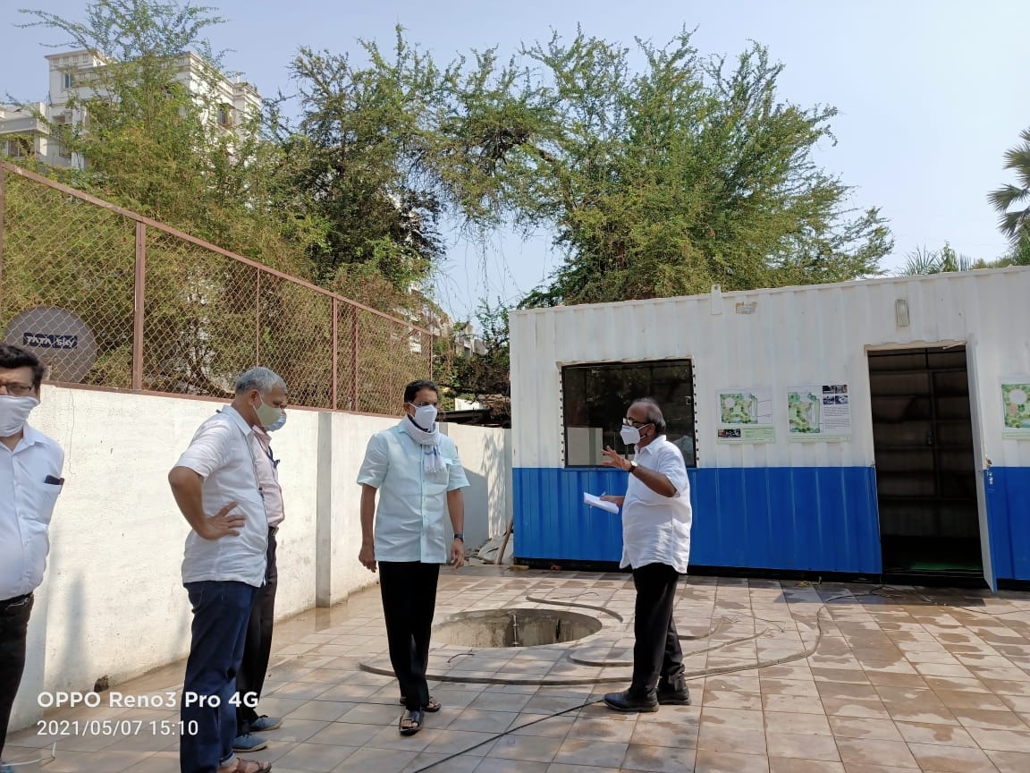 Inspected the progress of ongoing construction for Swami Vivekananda library and study centre at new M.H.B. Colony, Ward No. 16 along with the BJP Karyakartas!
