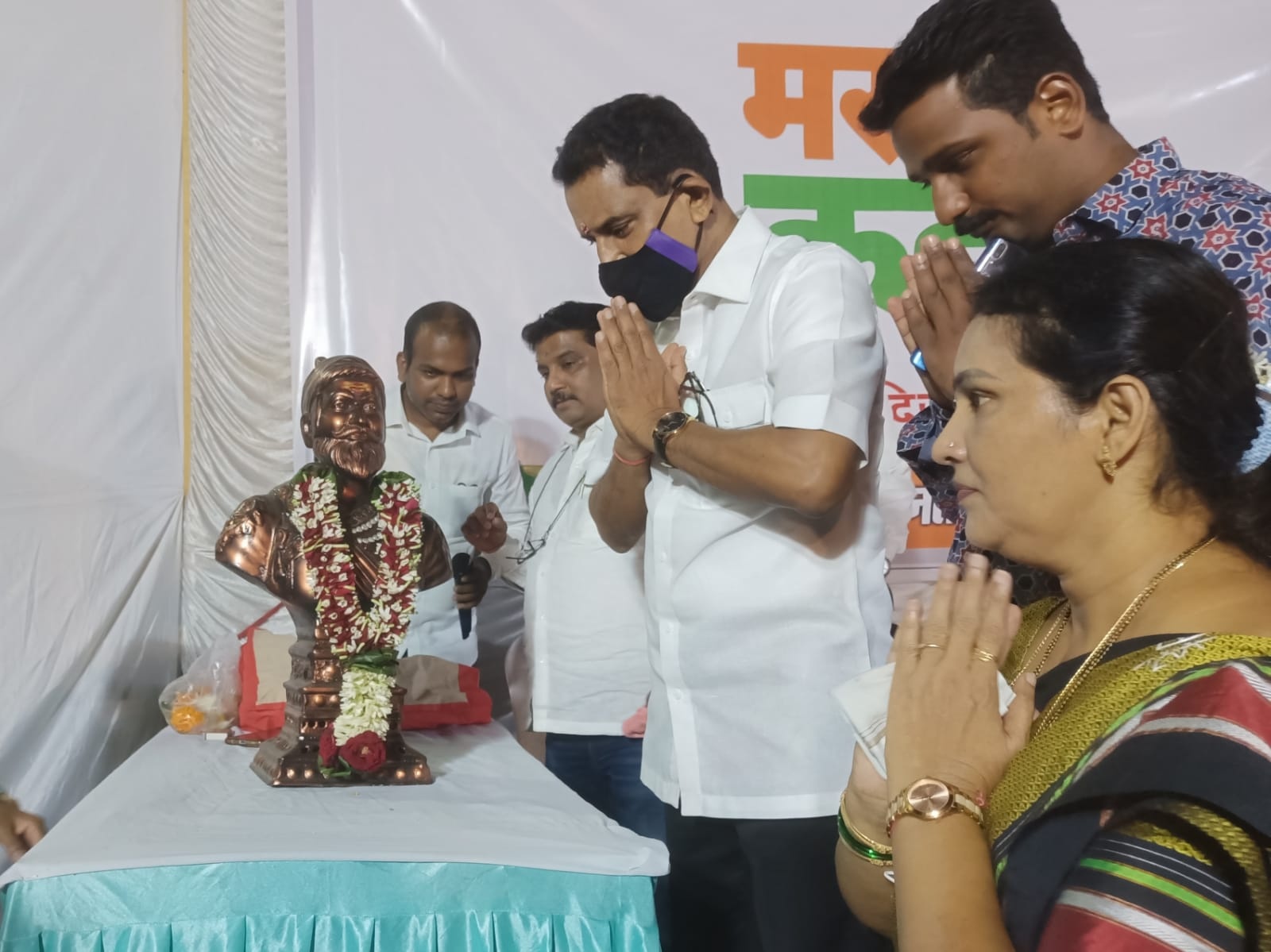 Attended the 'Marathi Katta' program that is Modiji's vision and Devendraji's Mission organized by Chembur Assembly at Ward no. 152 at Kukreja Compound near Chembur Railway Station. The program was started by paying homage to the late history researcher S