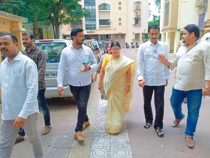 Shri. Sunil Rane had a meeting with Smt. Anjali Khedekar,Corporator-BJP