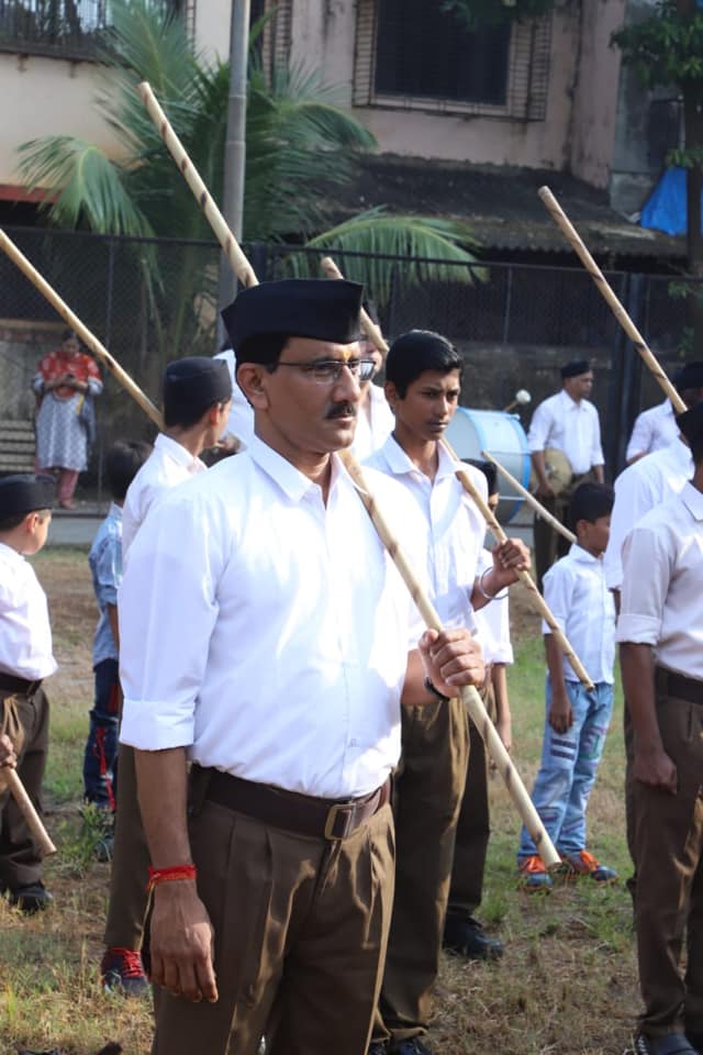 Shri. Sunil Rane participated in Rashtriya SwamSevak Sangh Patha Sanchaalan On occasion of Dussehra