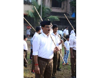 Shri. Sunil Rane participated in Rashtriya SwamSevak Sangh Patha Sanchaalan On occasion of Dussehra