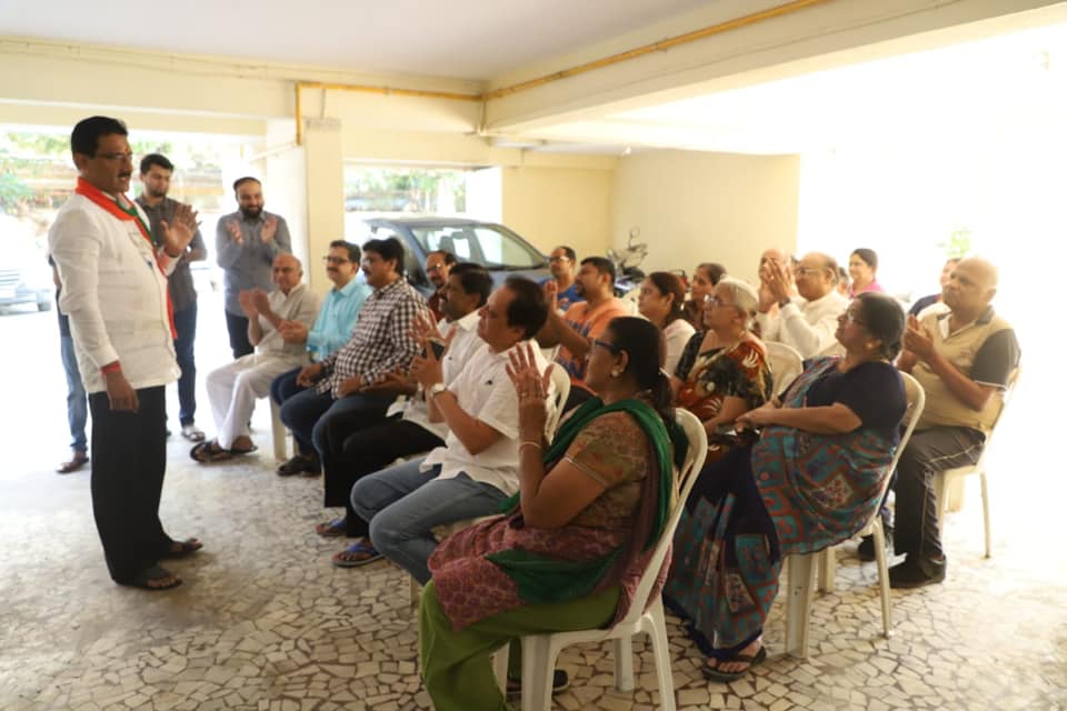 Shri. Sunil Rane interacted with the residents of Prathmesh Tower, Borivali West