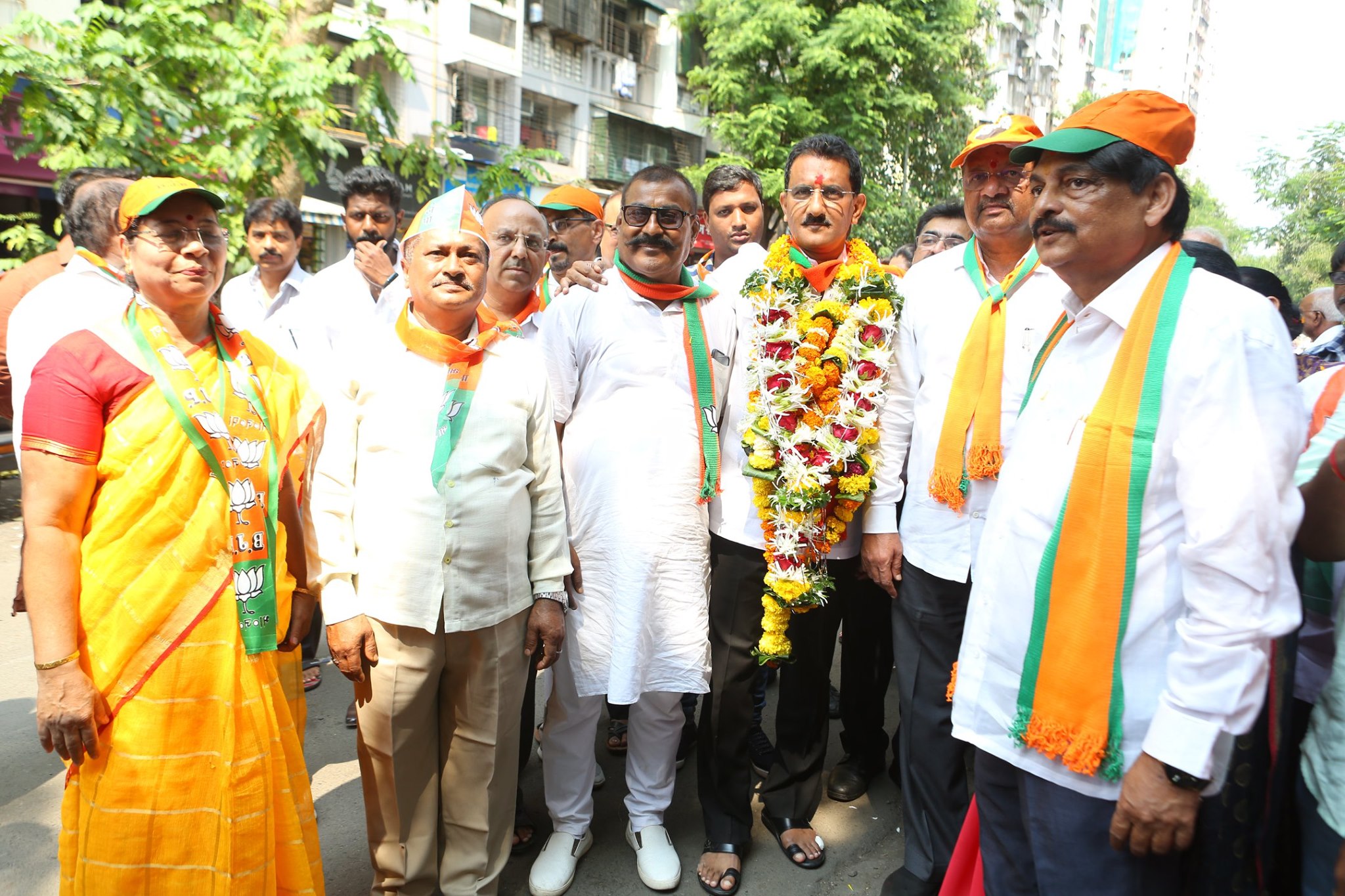 Shri. Sunil Rane attended Election Rally of BJP-Shivsena-RPI Mahayuti's Borivali Vidhansabha candidate Shri.Sunil ji Rane.