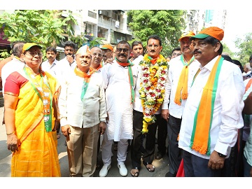 Shri. Sunil Rane attended Election Rally of BJP-Shivsena-RPI Mahayuti's Borivali Vidhansabha candidate Shri.Sunil ji Rane.