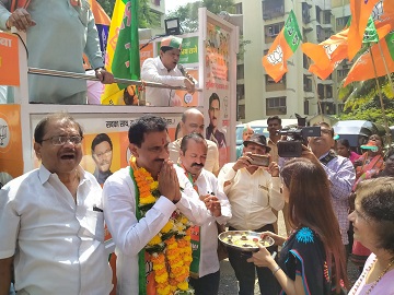 Shri. Sunil Rane attended election rally at Poisar village.