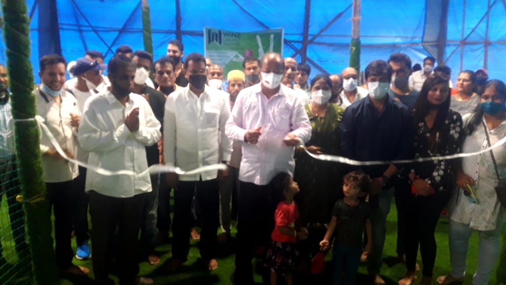 Attended the Inaugration Ceremony of WINZ Cricket Acadamy opened in association with Kastur Park inner association near Suvarna Hospital, Shimpoli ,  Kastur Park, Borivali(W). North Mumbai MP Mr.Gopal Shetty, Sr. Corporator Mr.Pravin Shah, BJP Post Holder