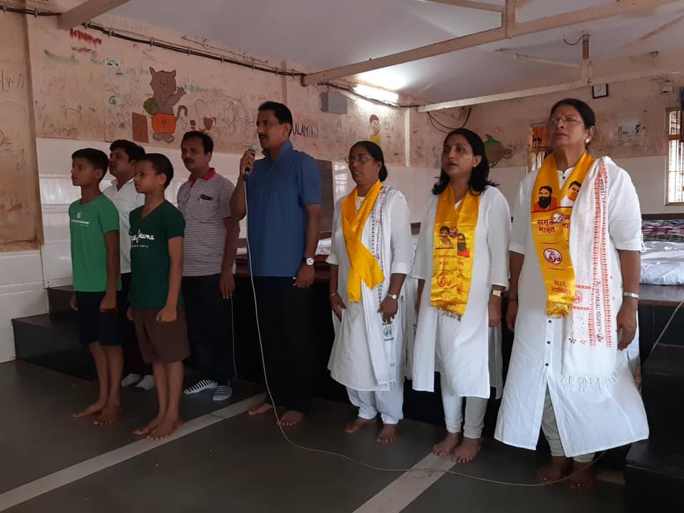 Shri.Sunil Rane celebrated International Yoga Day at the Children's Society's Shelter Homes. A Great Initiative by Our Hon. Prime Minister, Shri. Narendra Modiji to celebrate International Yoga Day in India.