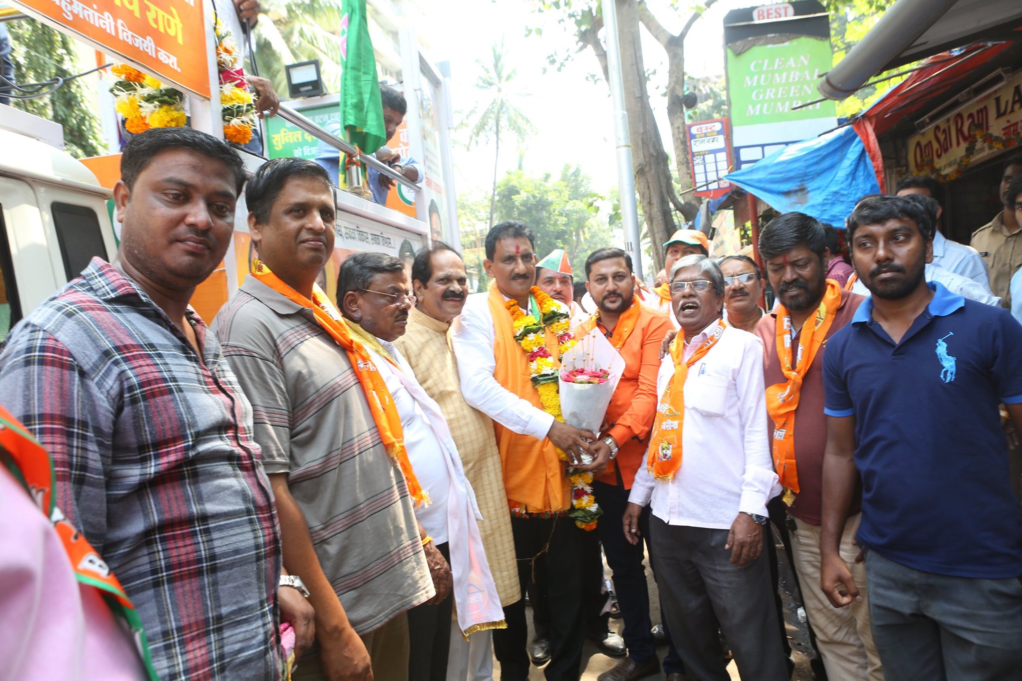 Shri. Sunil Rane attended election rally.