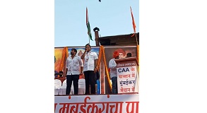 Shri. Sunil Rane while at the CAASupportMarch, a lot of Mumbaikars came together to support the Citizenship Amendment Act at the August Kranti Maidan.