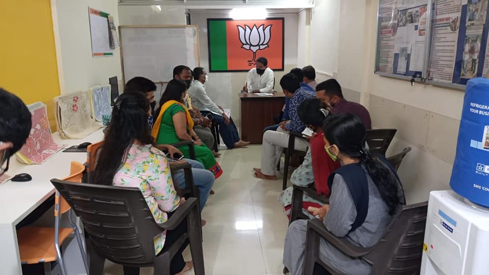 Met and interacted with Post holders and Karyakartas of Charkop Ward no. 18 at BJP Charkop Office & BJP Gorai Office at Ward no 9  and discussed regarding developmental issues of the locality.
