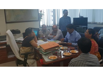 Shri. Sunil Rane conducted a meeting with the officials of Food Corporation of India