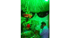 Shri. Sunil Rane attended the Satyanarayan Pooja organized by Mauli Krupa Sahakari Gruhnirman Sanstha at Charkop, and interacted with the citizens.