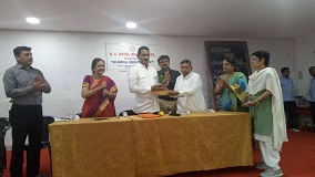 Shri. Sunil Rane visited R. C. Patel Highschool in Borivali West, to distribute Model Question Paper Books to the 10th std students for thorough preparations and wished them luck for their upcoming board exams.