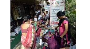 Shri. Sunil Rane visited Free food grains and clothes distribution drive for the needy people organized by 'Jayaben Himmatlal Shah Charitable Trust' in Borivali West.