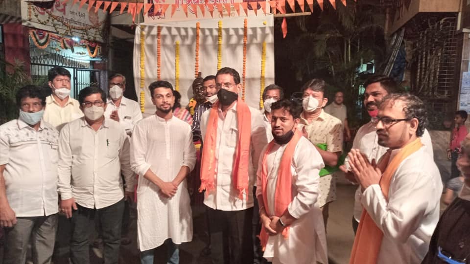Attended Shiv Jayanti program organised by Parivartan Samajik & Sanskrutik Mandal, & Shivsanskruti Pratishthan in Charkop sector 6, Borivali Constituency. Also, interacted with the citizens present.