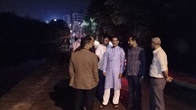 Shri. Sunil Rane visited late night stroll at Gorai village after a long drive from Lonavala.