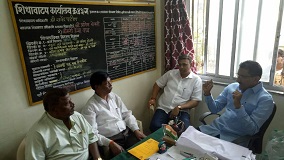 MHADA had issued a notice regarding an increase in the rent for the Old MHB Colony transit camp residents. Discussed this issue with the residents today.