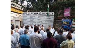 Shri. Sunil Rane on the occasion of the 71st Republic Day, hoisted the flag at Court Chambers CHSL and commemorated the ceremony with the citizens present there.