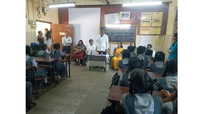  Shri. Sunil Rane Visited Vasantrao Bhagwat School at Sector 4, Charkop, Kandivali West, to distribute 