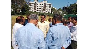Shri. Sunil Rane visited 'Rajda Municipal School' at Mhatre Wadi, Borivali west for the inspection of the school ground.