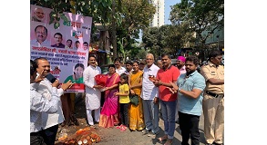 Attended the Bhoomi Poojan ceremony of concretization of Babhai Naka - Madhusudhan Kolhatkar Chowk - Eksar Road initiated by BJP Corporator Mrs. Anjali Khedekar (Ward. no 16)