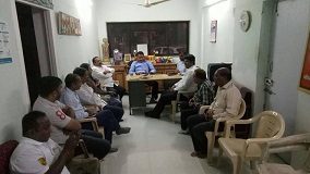 As the CAA Support march will be taking place tomorrow, Shri. Sunil Rane attended a preparatory meeting with Nagarsevak, Mandal President and few karyakartas.