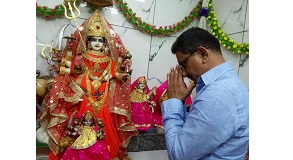 Shri. Sunil Rane inaugurated the Free medical Check-Up, organized by Jai Ambe Mata Mandir in association with Bharatiya Janata Party at Ambaji Mata Mandir, Charkop Sector 6, and took the blessings of Goddess Amba at the temple.