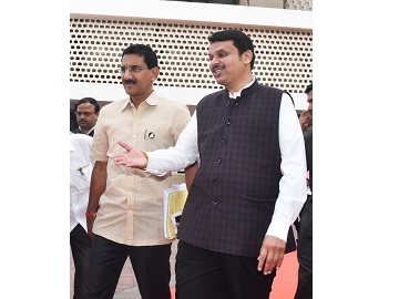 Leaving from VidhanBhavan with the newly appointed leader of the opposition,Hon. Shri. Devendra Fadnavisji after Assembly Session