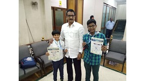 Shri. Sunil Rane was proud of these two young roller skaters, 'Krish Shah' and 'Parth Shrikar'; residents of Borivali who represented Maharashtra in the 