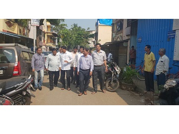 Bhimnagar street no. 2, Gorai 1, Bhoomi Pujan was initiated to initiate development works and interacted with the people present.