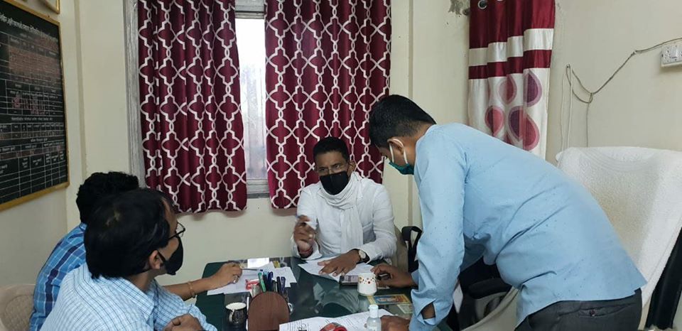 Today i.e on July 4, 2020 in these heavy rain Visited the ration office in Borivali Constituency, evaluated the ration for the past three months i.e. April, May and June and also reviewed the quantity foodgrains were distributed during the lockdown.Took i