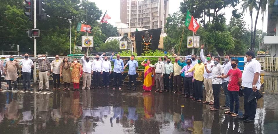 Today i.e on 6th July 2020, Paid homage to Dr.Shayama Prasad Mukherjee on his Birth Anniversary, along with MP Shri. Gopal Shetty and BJP office bearers, at Dr.Shayama Prasad Mukherjee Chowk, Borivali.