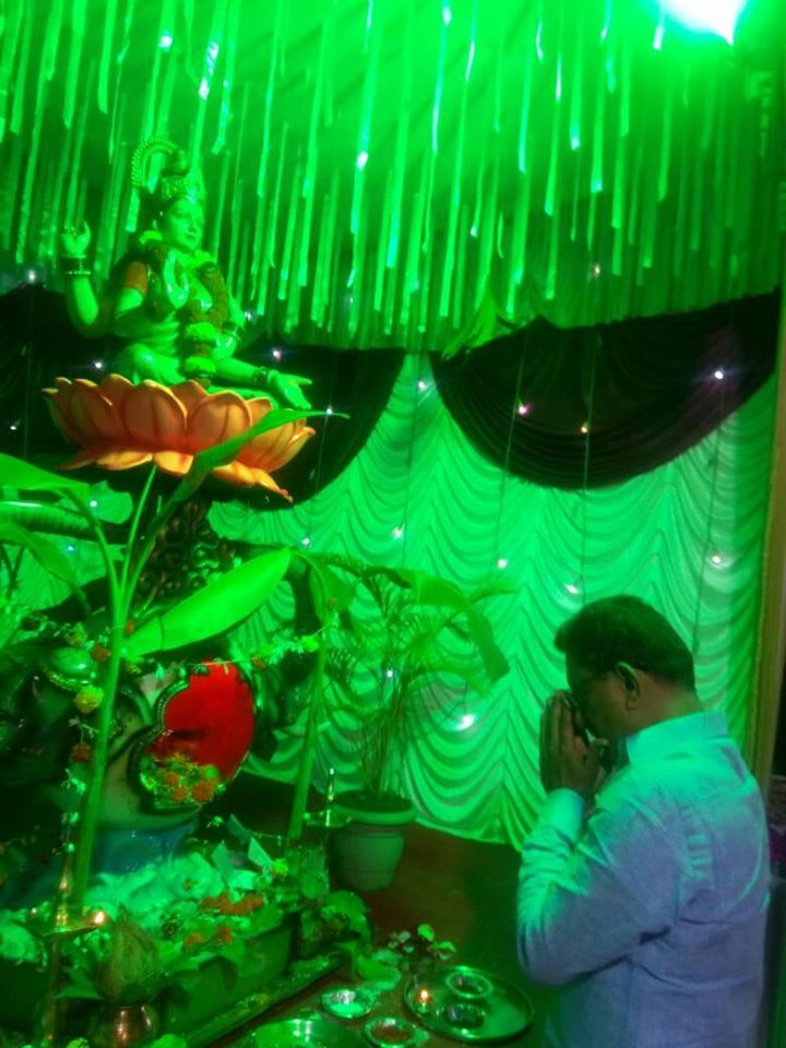 Shri. Sunil Rane attended the Satyanarayan Pooja organized by Mauli Krupa Sahakari Gruhnirman Sanstha at Charkop, and interacted with the citizens.