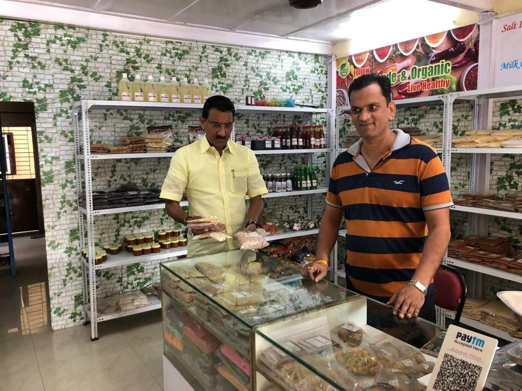 Shri. Sunil Rane took a visit to a shop named 