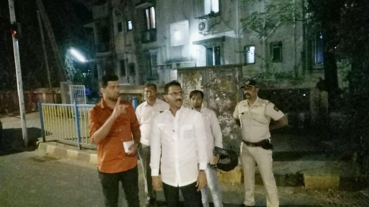 To ensure citizen safety,Shri. Sunil Rane visited Paranjape Colony in Borivali to inspect the area for CCTV installation.