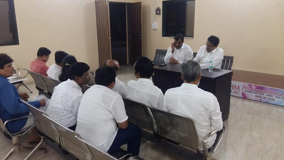 Shri Sunil Rane congregated a meeting with the BJP post holders of Ward-18, regarding the measures to be taken for the development.
