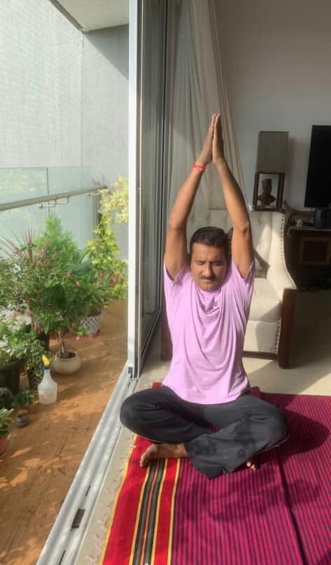 Today, justifying the International Yoga Day, the morning started with yoga at home. Here are some highlights.On this International Yoga Day, began my morning with doing Yoga at Home. A few Glimpses from this morning.